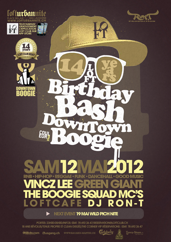 Loft Club Birthday Bash 14 Years With Dowtown Boogie